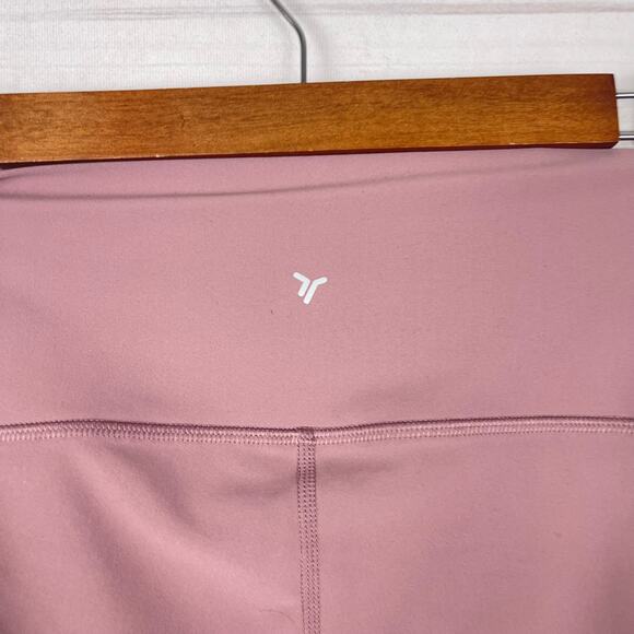 Old Navy Powersoft High Rise Leggings Go Dry Large Mauve - Picture 3 of 4